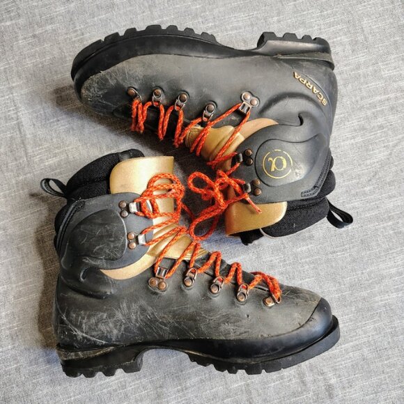 Scarpa Alpha Mountaineering Boots Removable Liner Ice Climbing Waterproof Italy - Picture 14 of 15